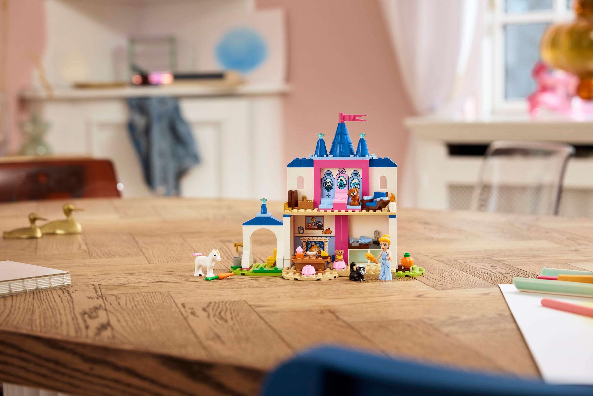LEGO Disney Cinderella Animal Friends Castle 43283 on display