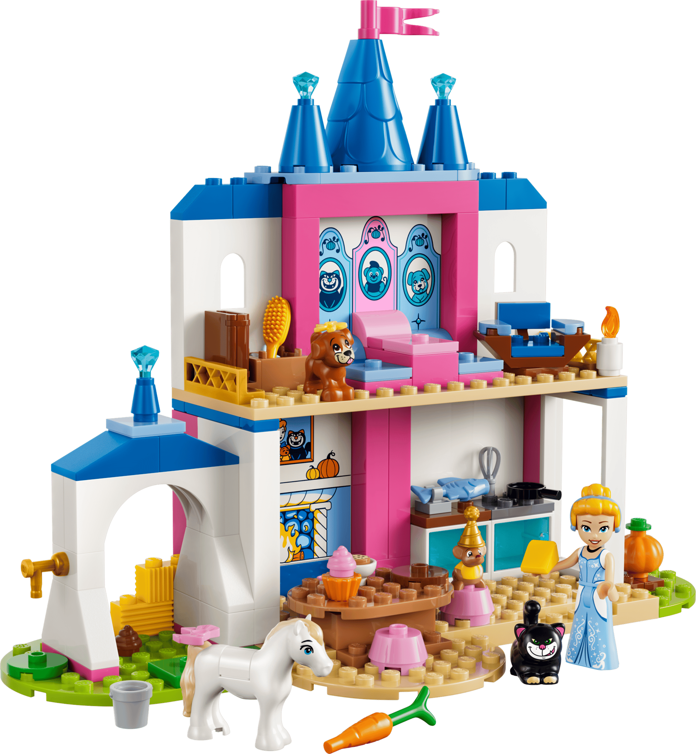 LEGO Disney Cinderella Animal Friends Castle 43283 built model