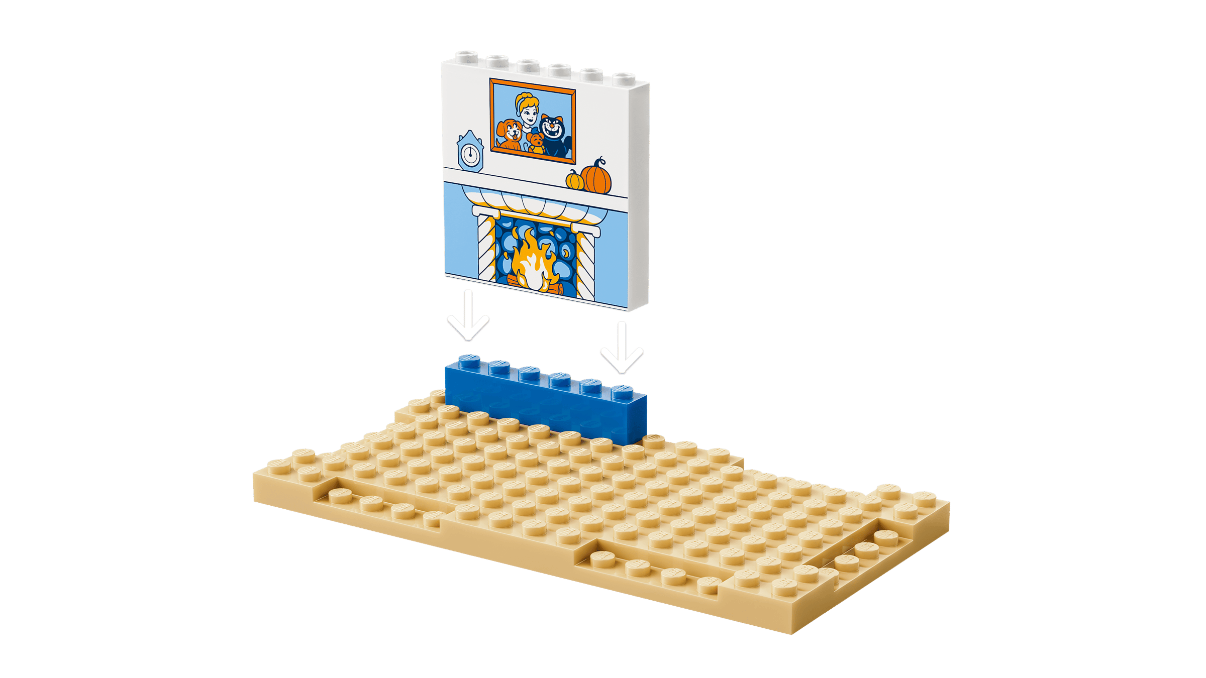 LEGO Disney Cinderella Animal Friends Castle 43283 detail view