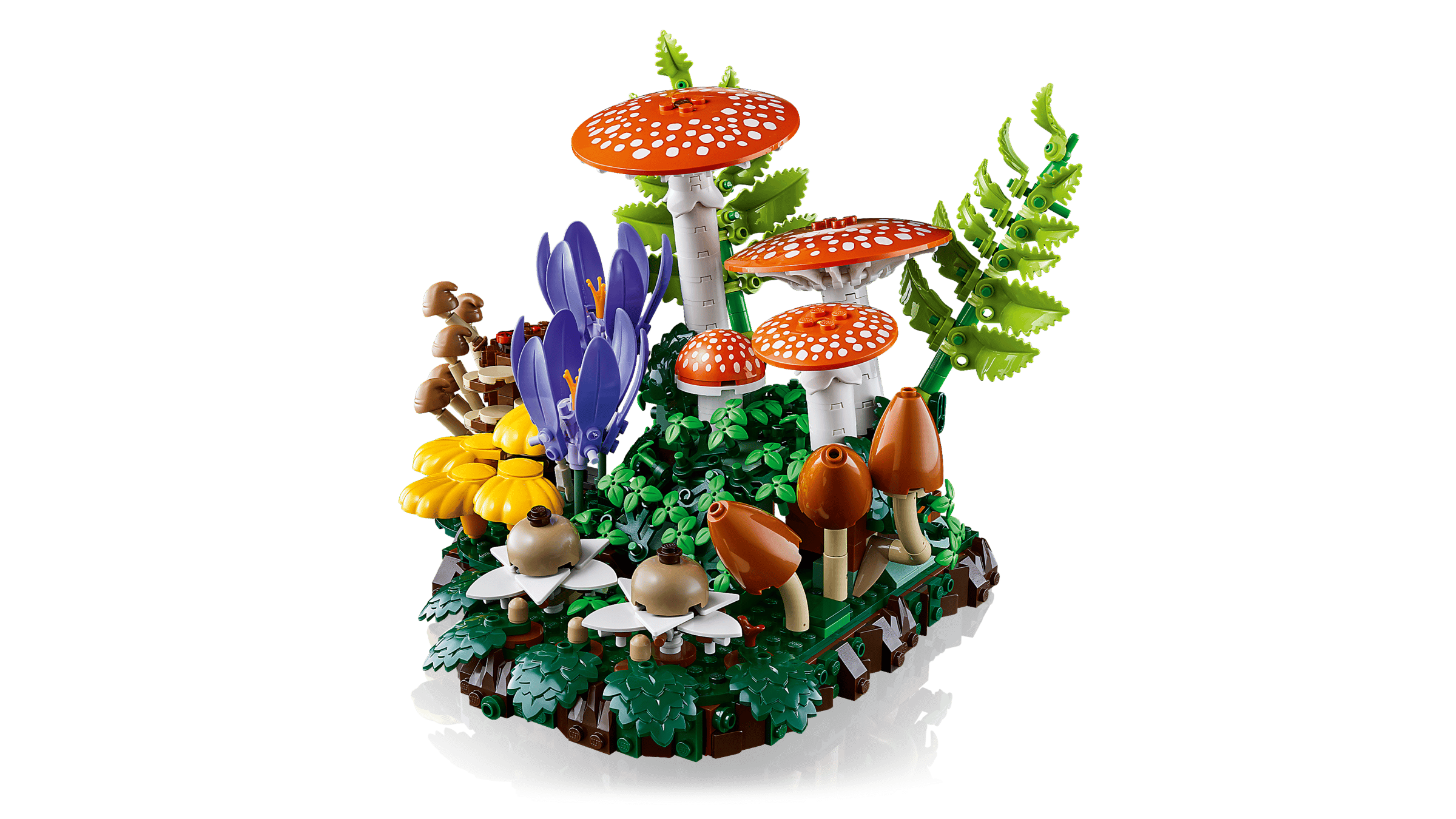 LEGO Botanicals Woodland Mushrooms detail view