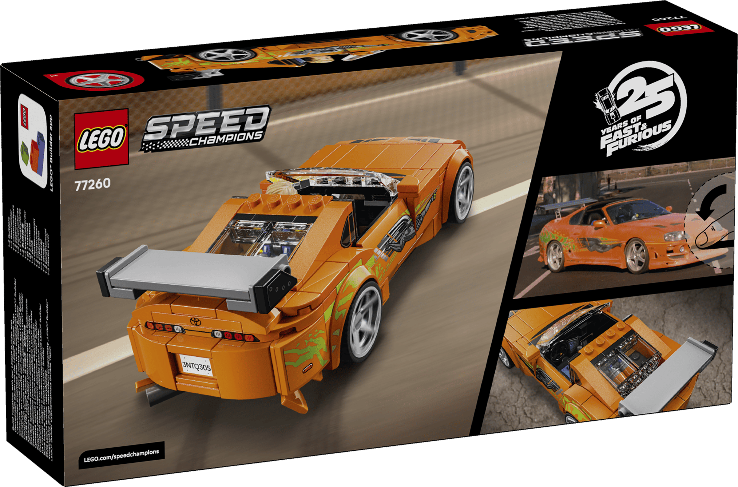LEGO Speed Champions The Fast and The Furious Toyota Supra MK4 77260 box