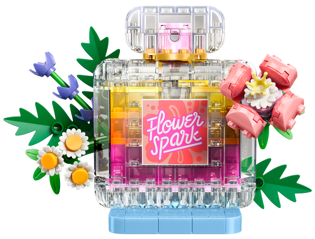 LEGO Creator 3-in-1 Floral Decor Perfume Bottle 31383 built model