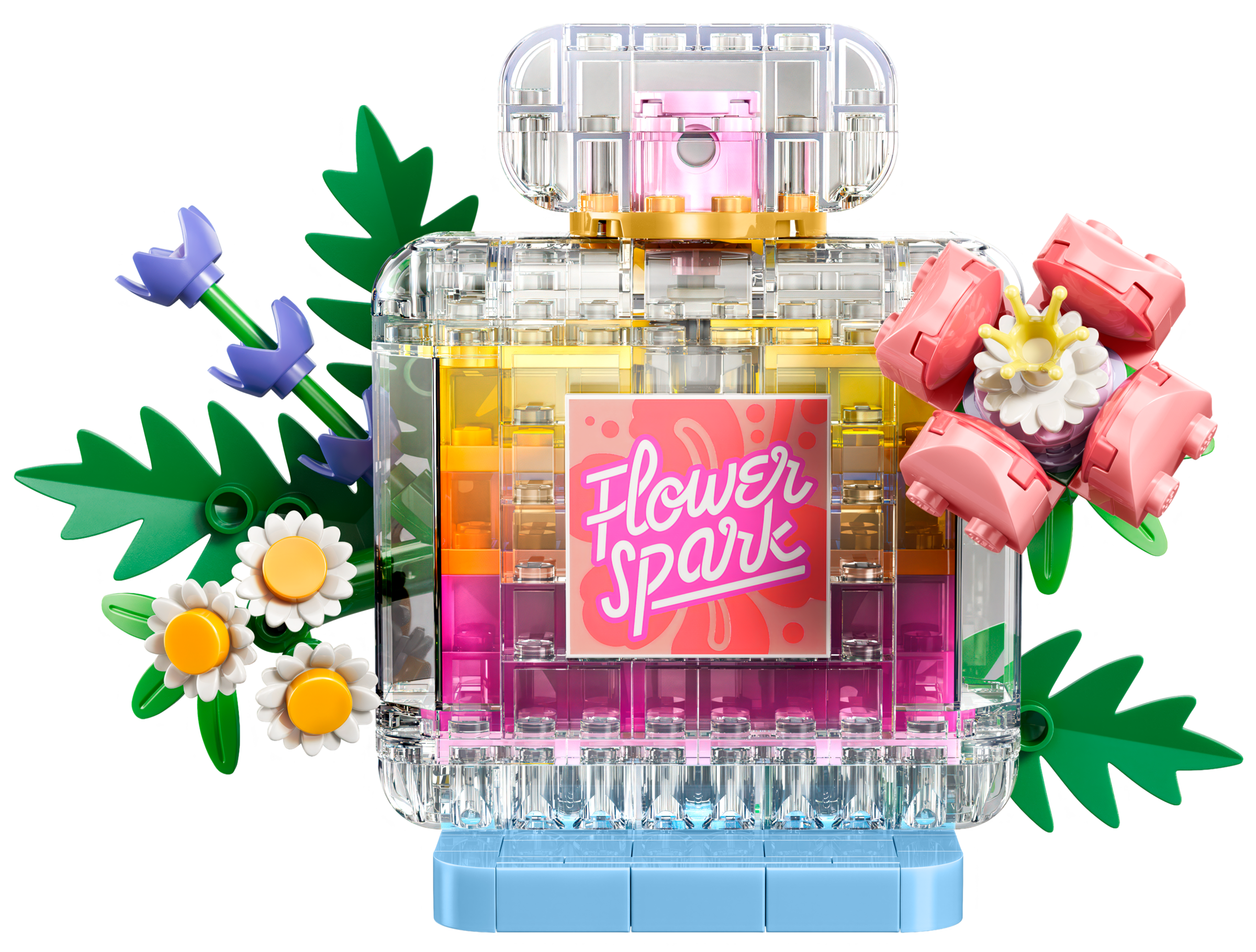 LEGO Creator 3-in-1 Floral Decor Perfume Bottle 31383 built model