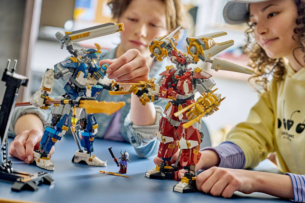 LEGO Ninjago The Twin Titan Mechs 71870 play scene