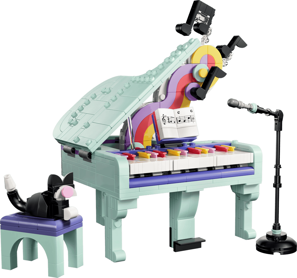 LEGO Creator 3-in-1 Music Decor Piano with Cat 31392 built model
