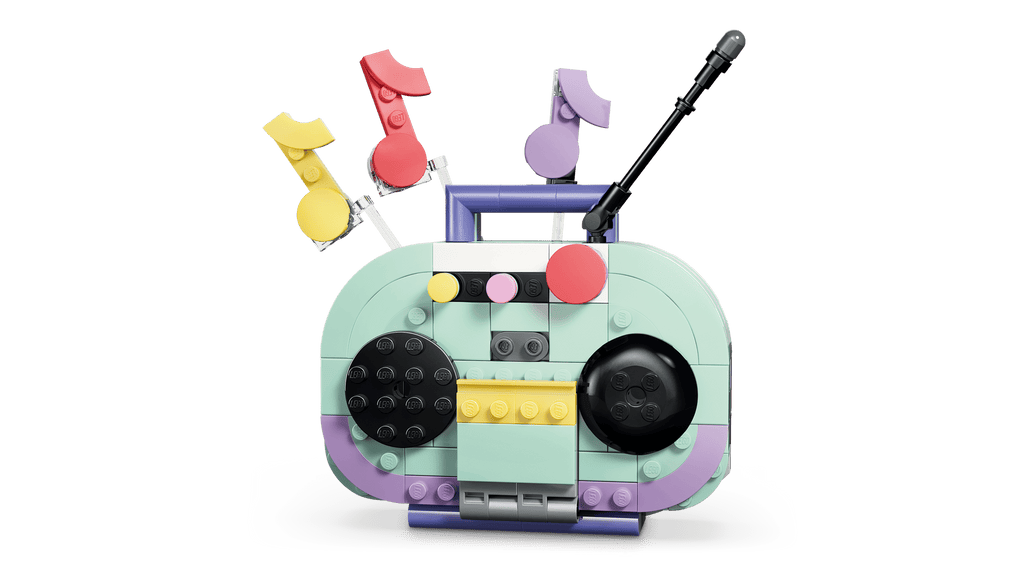 LEGO Creator 3-in-1 Music Decor Piano with Cat 31392 detail view