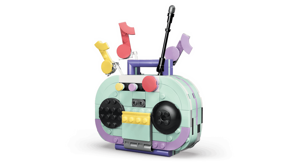LEGO Creator 3-in-1 Music Decor Piano with Cat 31392 detail view