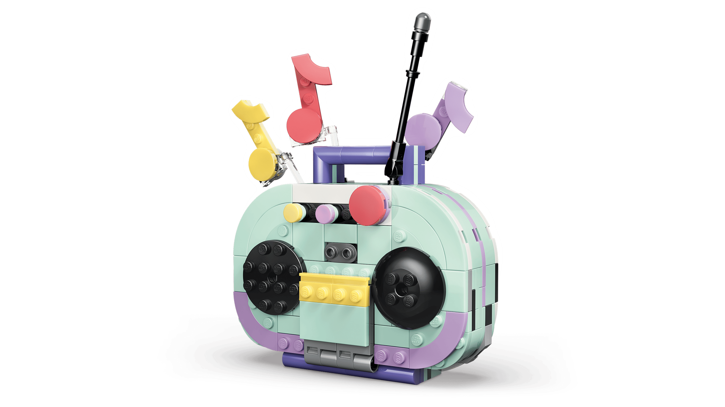 LEGO Creator 3-in-1 Music Decor Piano with Cat 31392 detail view