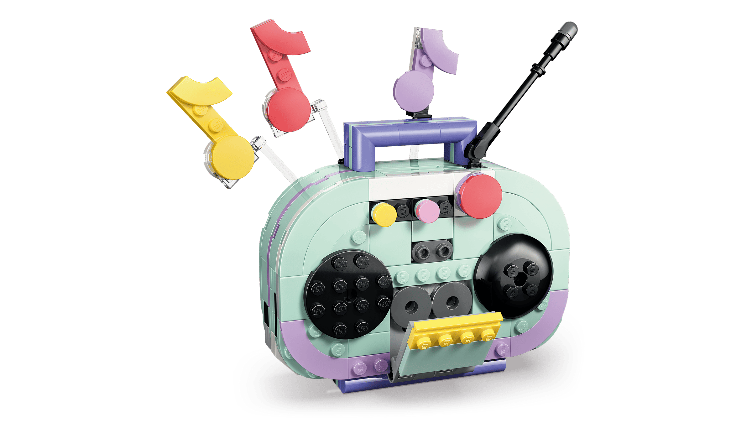 LEGO Creator 3-in-1 Music Decor Piano with Cat 31392 detail view
