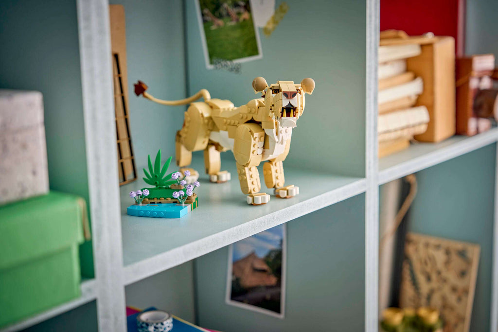 LEGO Creator 3-in-1 Wild Animals: Majestic Lion 31386 on display