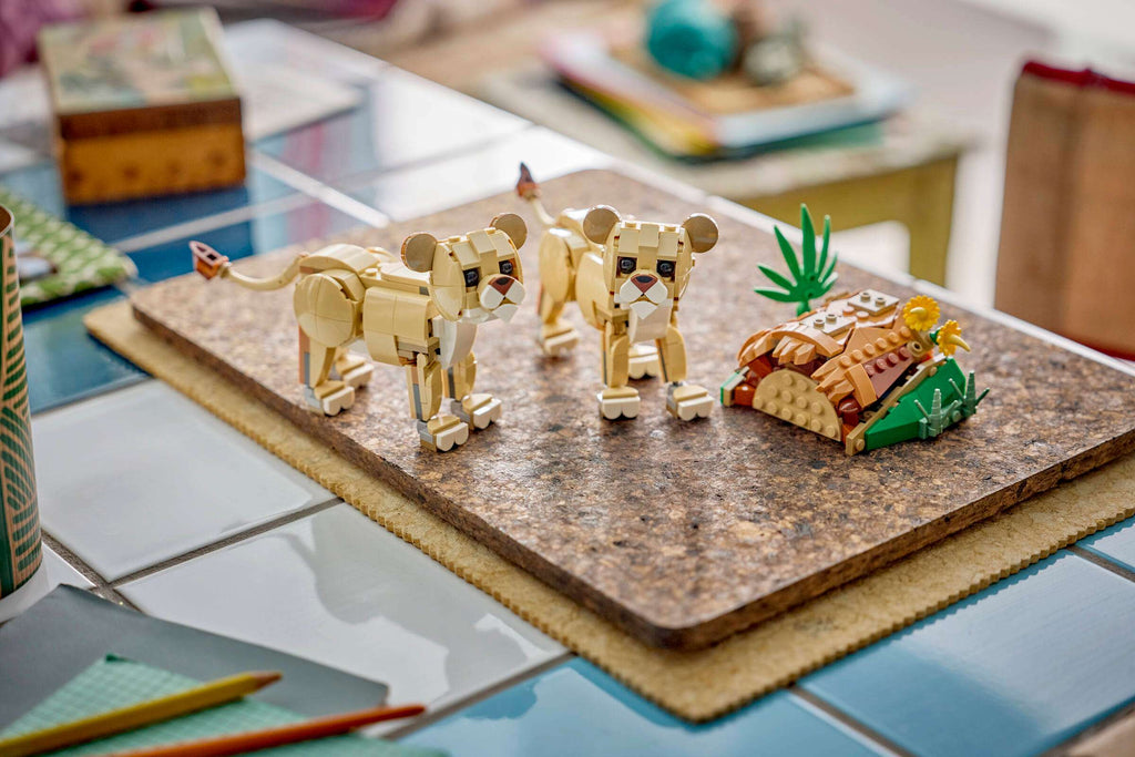 LEGO Creator 3-in-1 Wild Animals: Majestic Lion 31386 on display