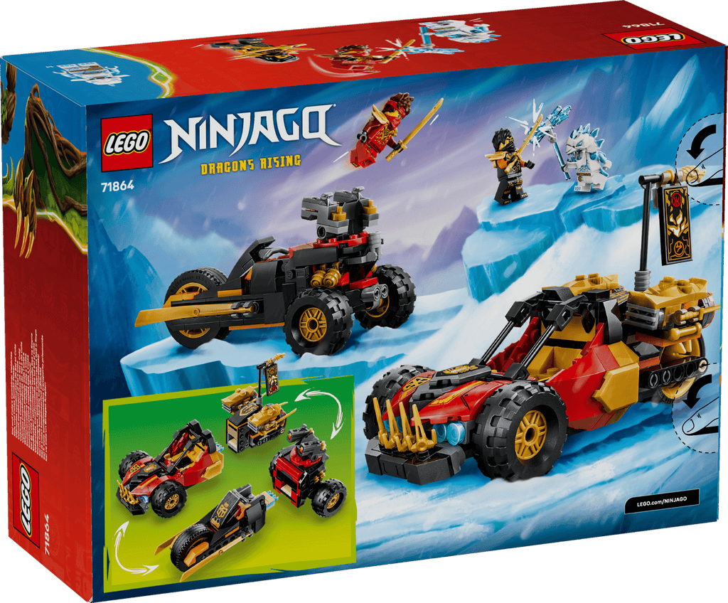 LEGO Ninjago Kai and Cole's Combiner Vehicles 71864 box