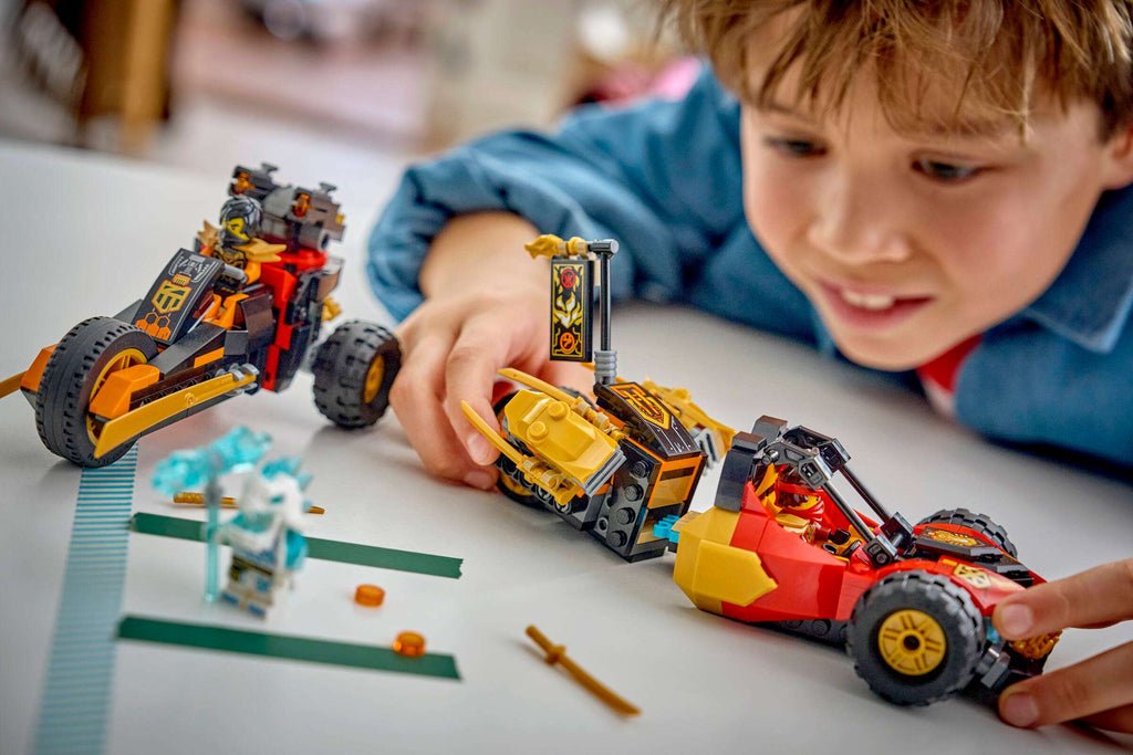 LEGO Ninjago Kai and Cole's Combiner Vehicles 71864 play scene
