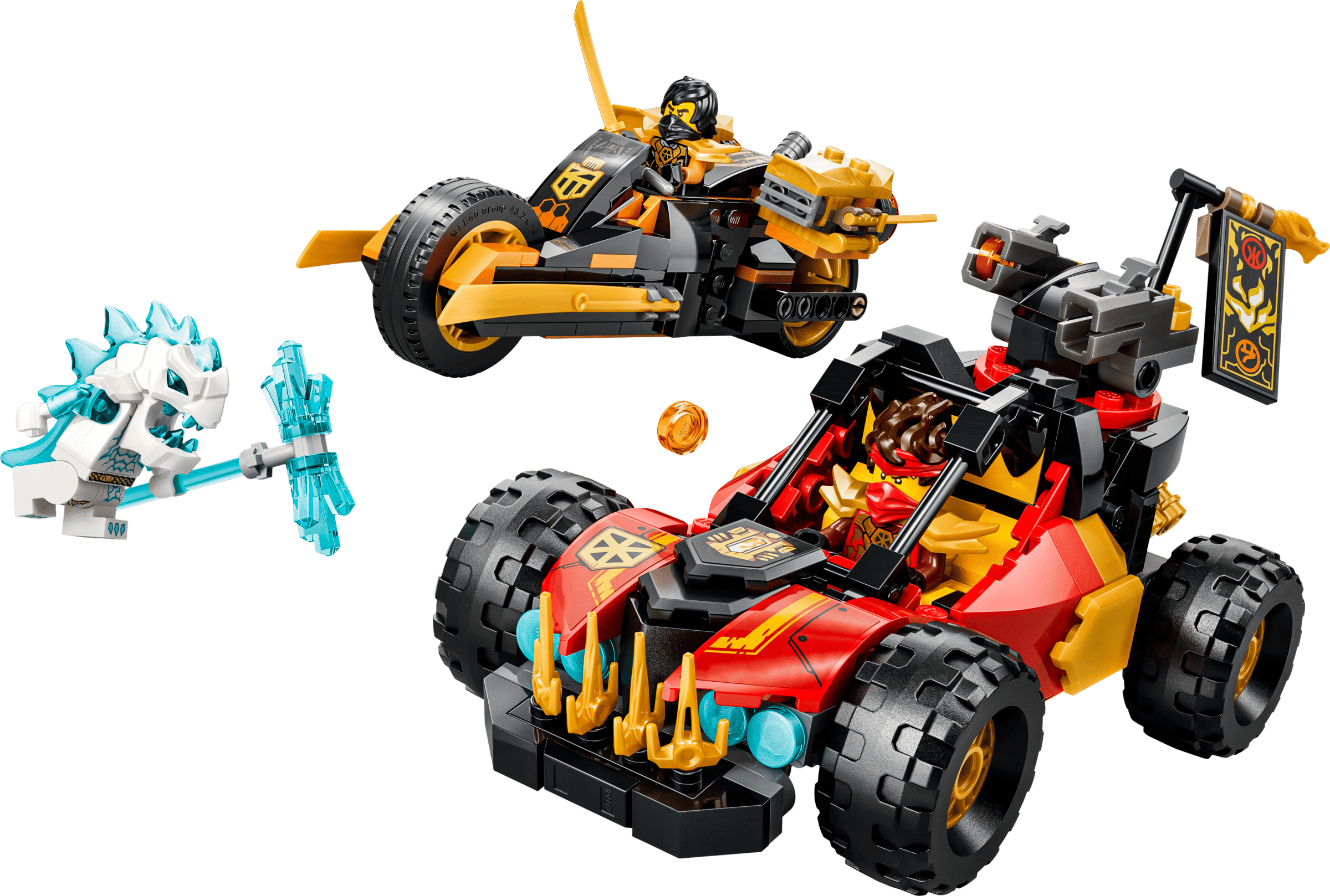 LEGO Ninjago Kai and Cole's Combiner Vehicles 71864 built model