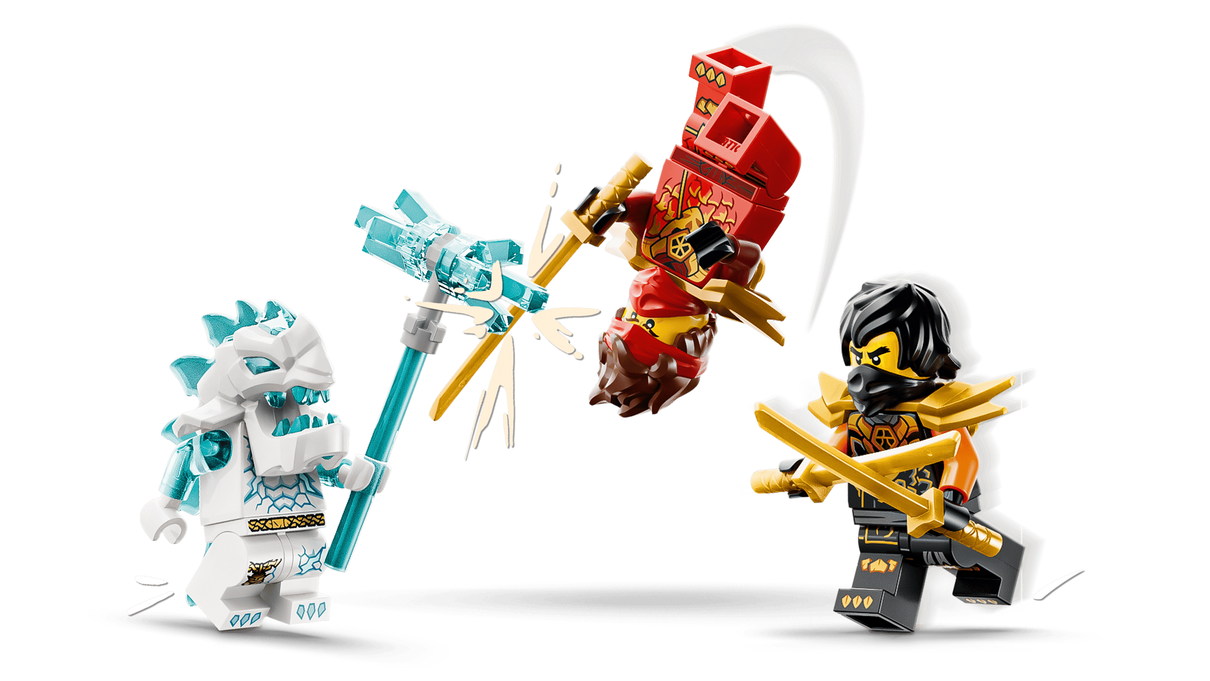 LEGO Ninjago Kai and Cole's Combiner Vehicles 71864 detail view