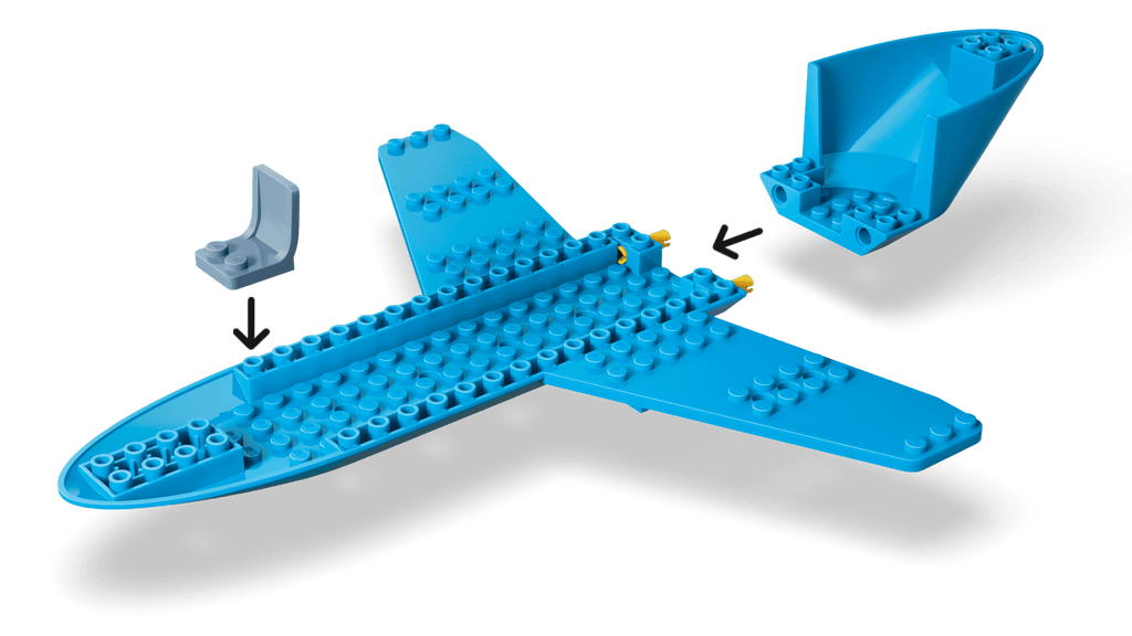 LEGO City Passenger Jet 60492 detail view