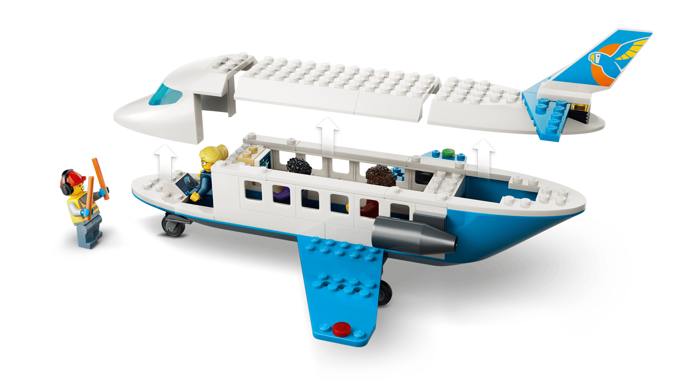 LEGO City Passenger Jet 60492 detail view
