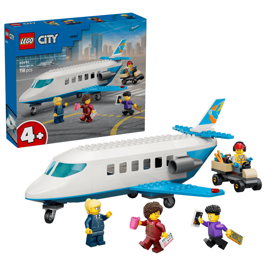 LEGO City Passenger Jet 60492 box and model
