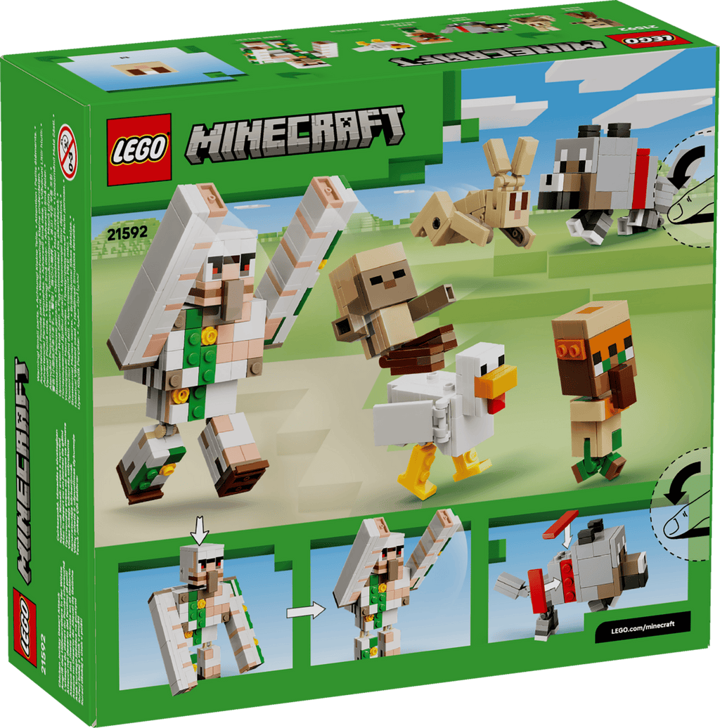 LEGO Minecraft Chicken Jockey Desert Attack box
