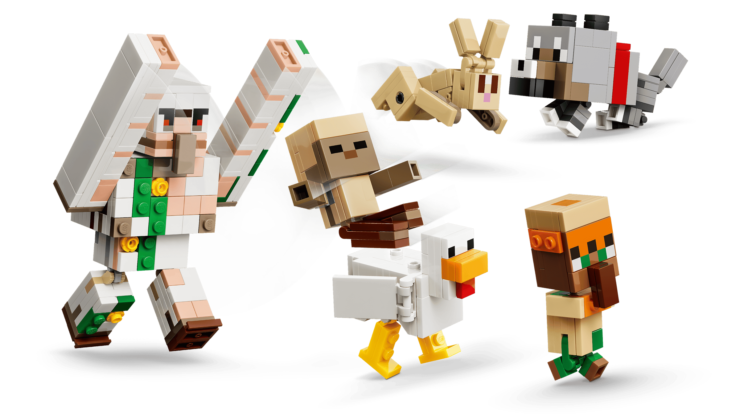 LEGO Minecraft Chicken Jockey Desert Attack detail view