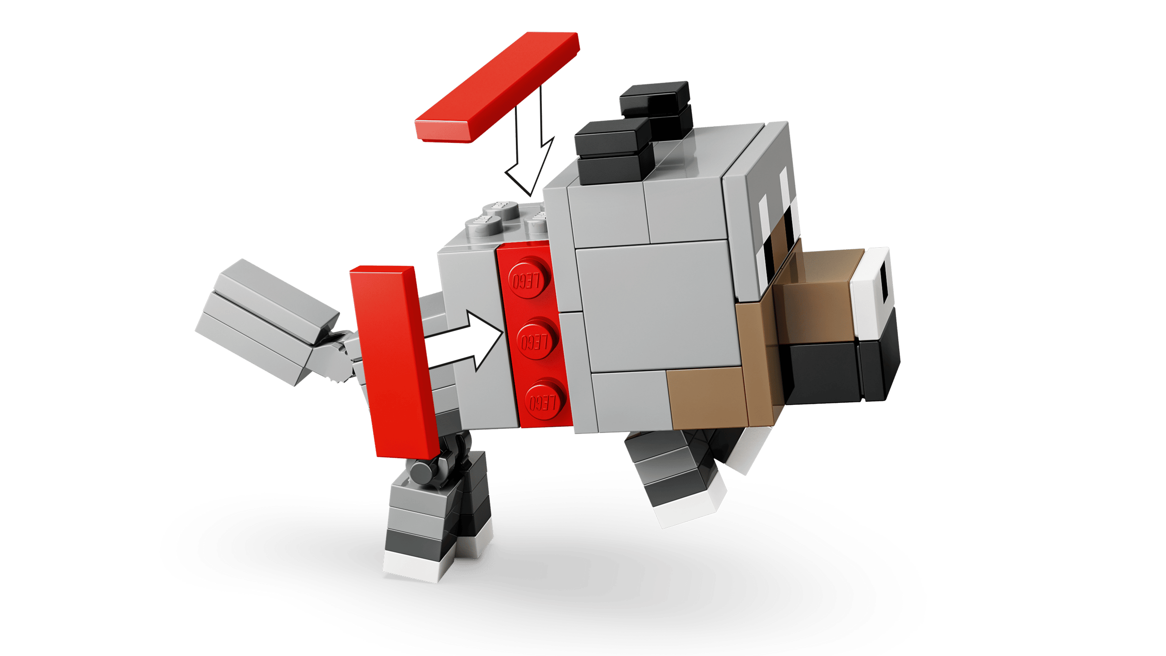 LEGO Minecraft Chicken Jockey Desert Attack detail view