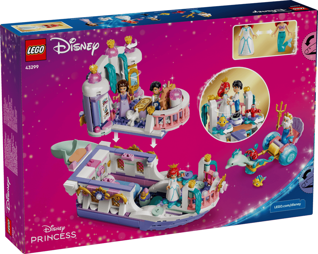 LEGO Disney Ariel's Royal Wedding Boat 43299 box