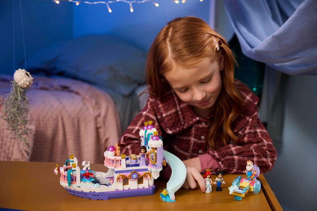 LEGO Disney Ariel's Royal Wedding Boat 43299 play scene