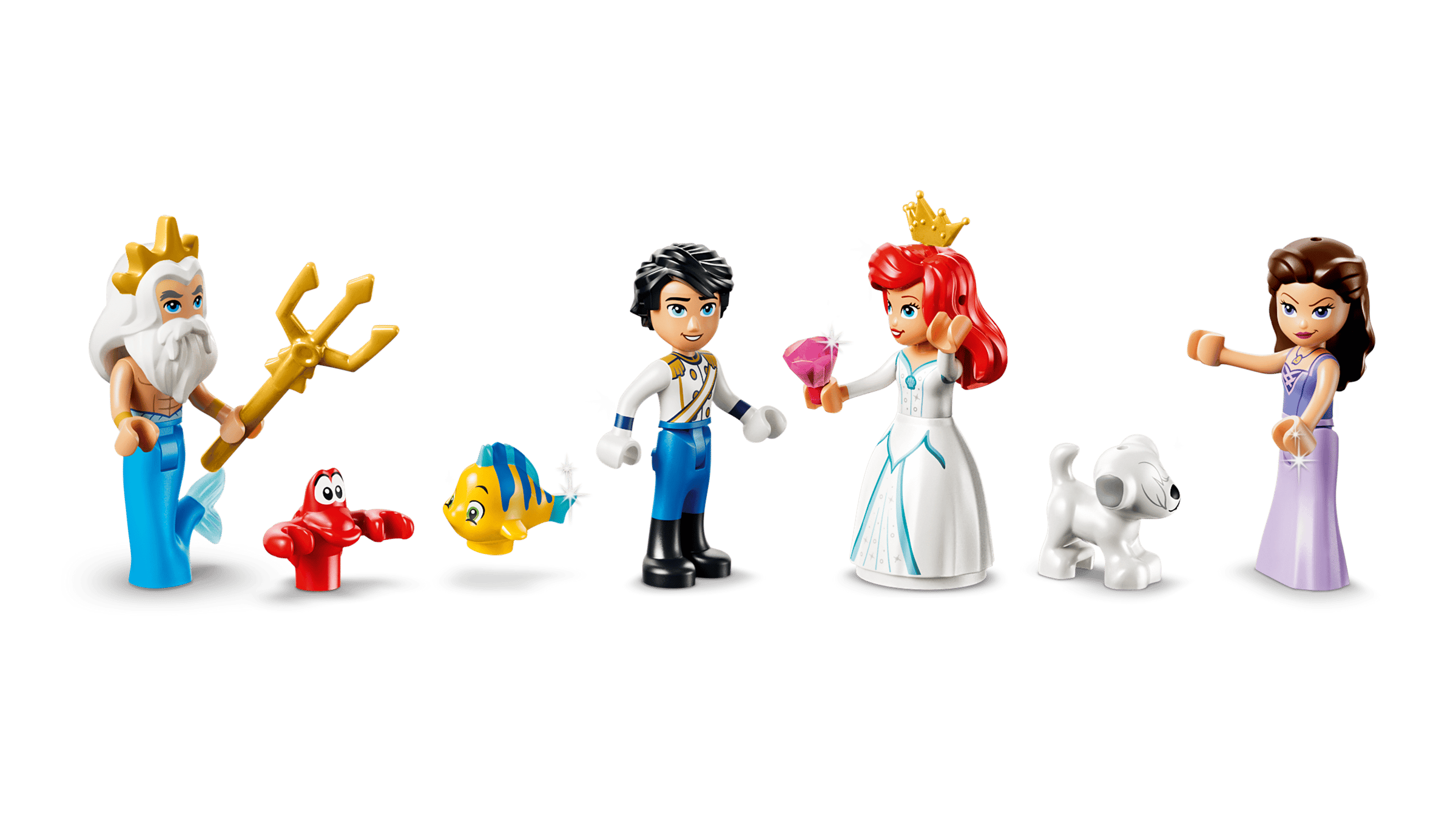 LEGO Disney Ariel's Royal Wedding Boat 43299 detail view