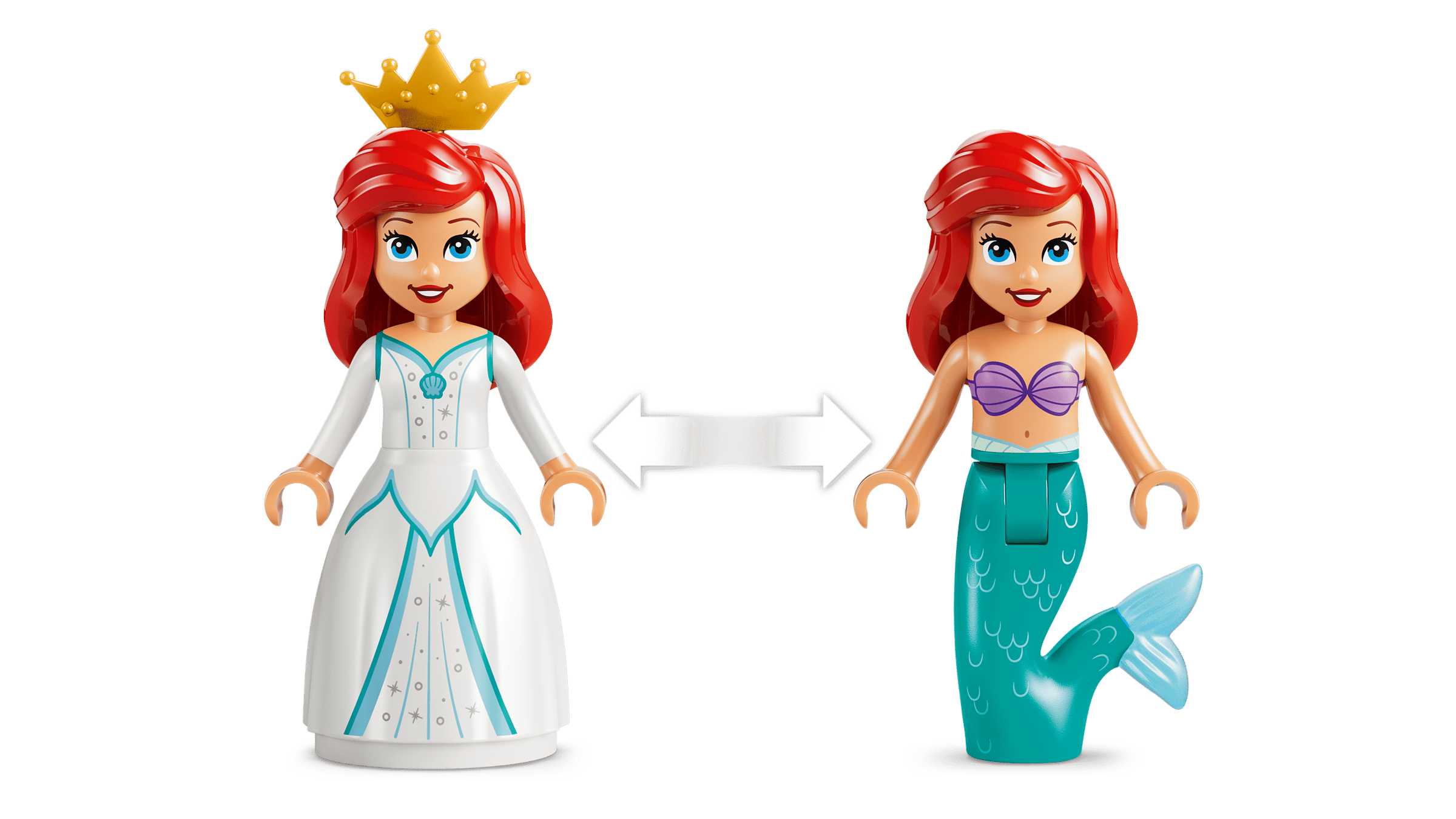 LEGO Disney Ariel's Royal Wedding Boat 43299 detail view