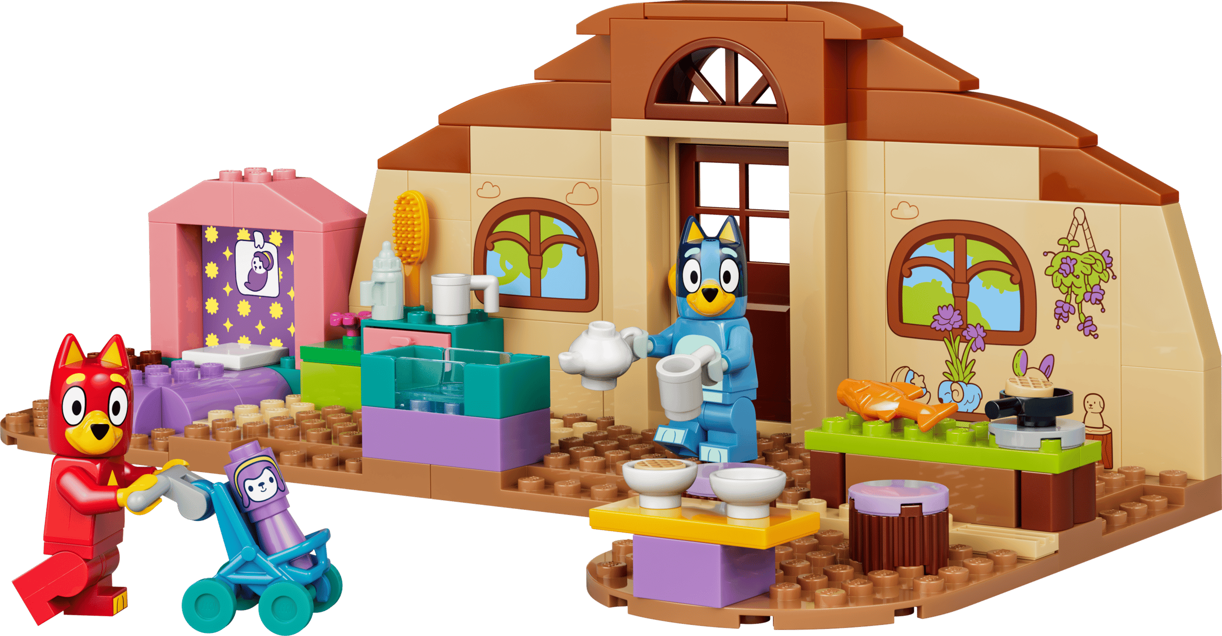LEGO Bluey School with Rusty and Bluey built model