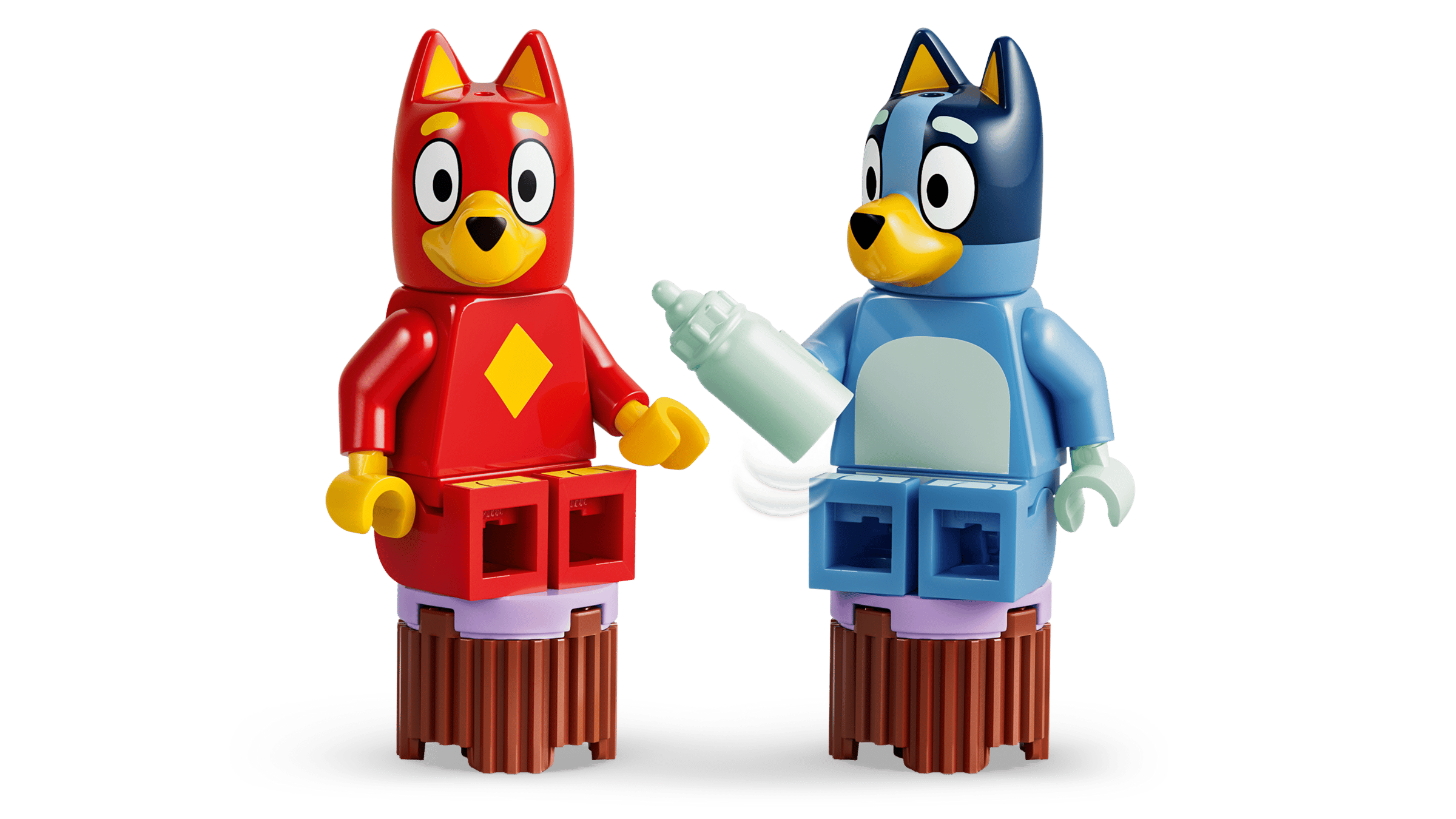 LEGO Bluey School with Rusty and Bluey detail view