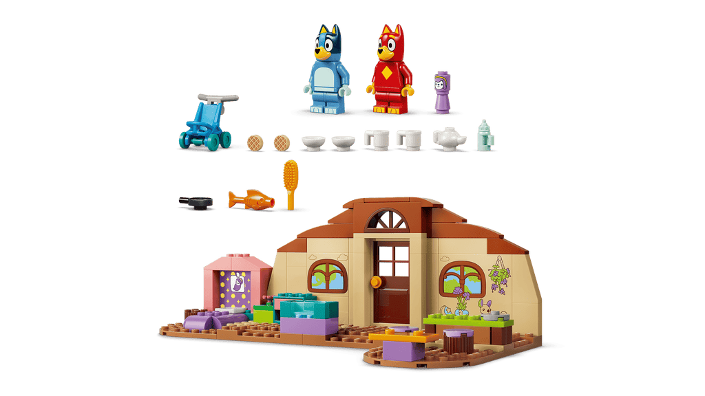 LEGO Bluey School with Rusty and Bluey detail view