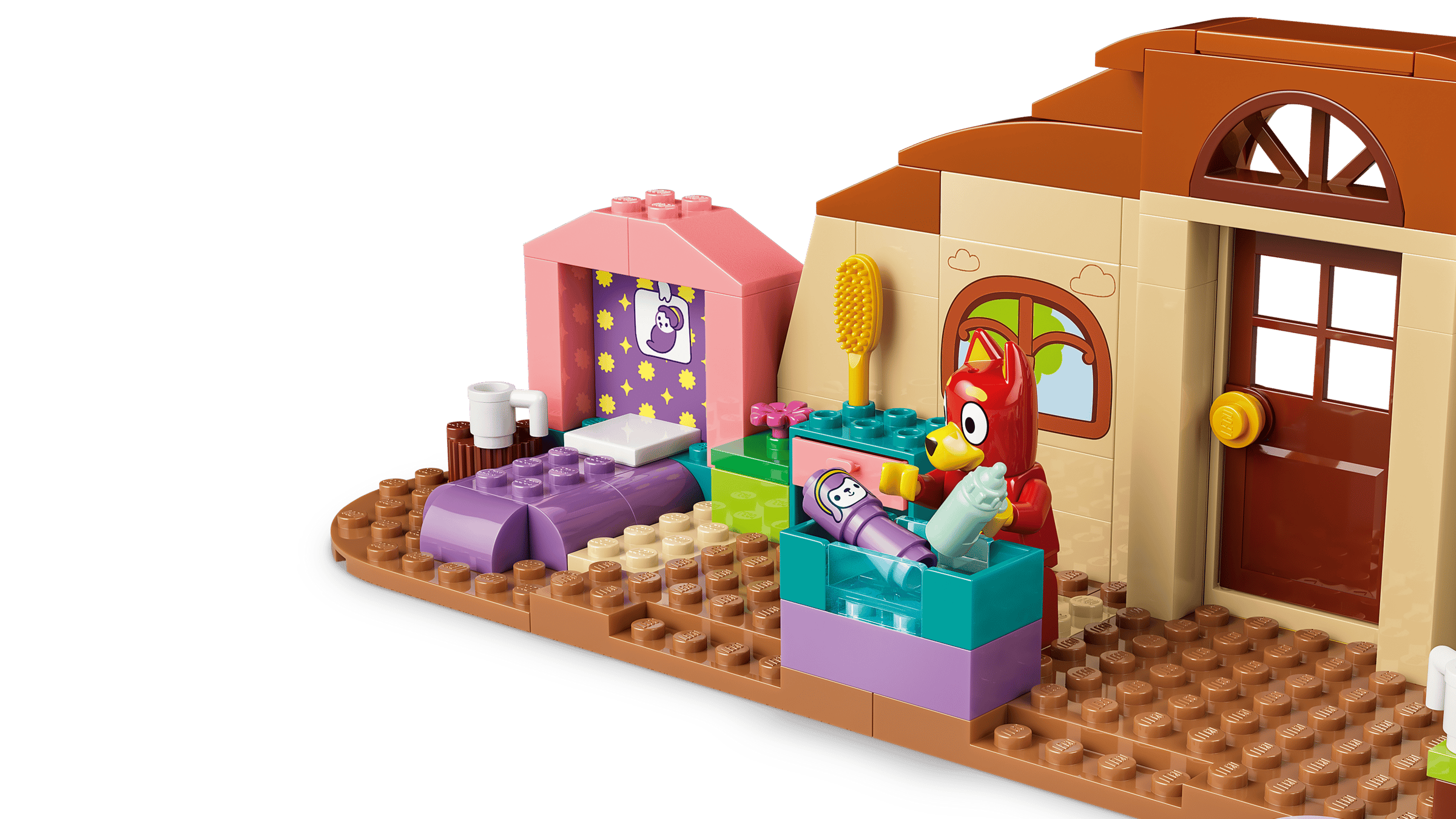 LEGO Bluey School with Rusty and Bluey detail view