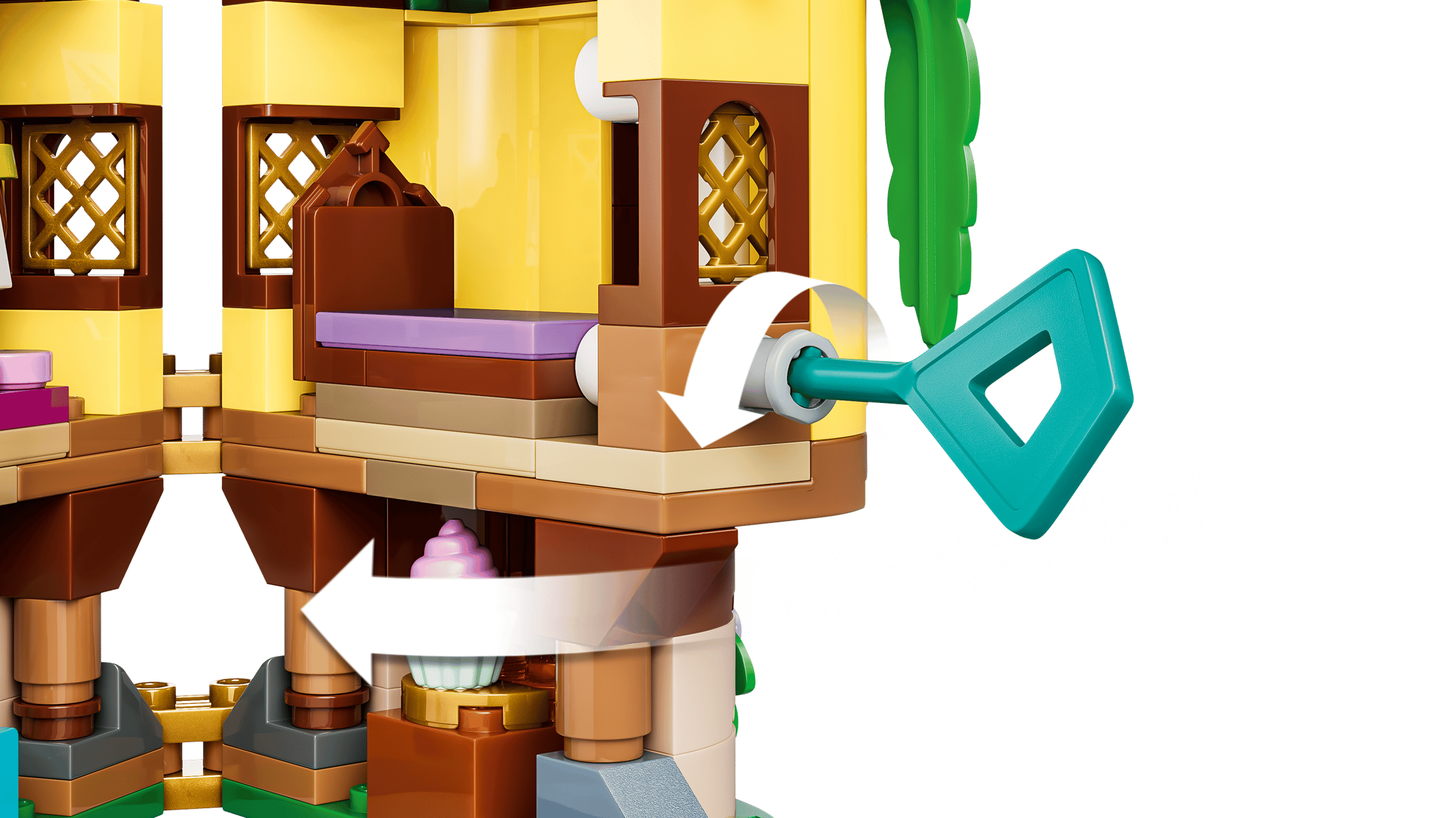 LEGO Disney Rapunzel's Mini Tower 43294 detail view