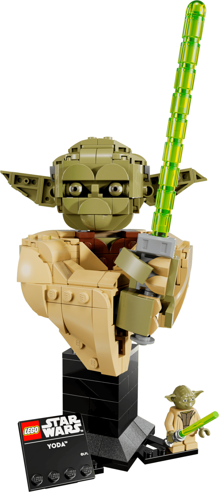 LEGO Star Wars Yoda Bust 75438 built model