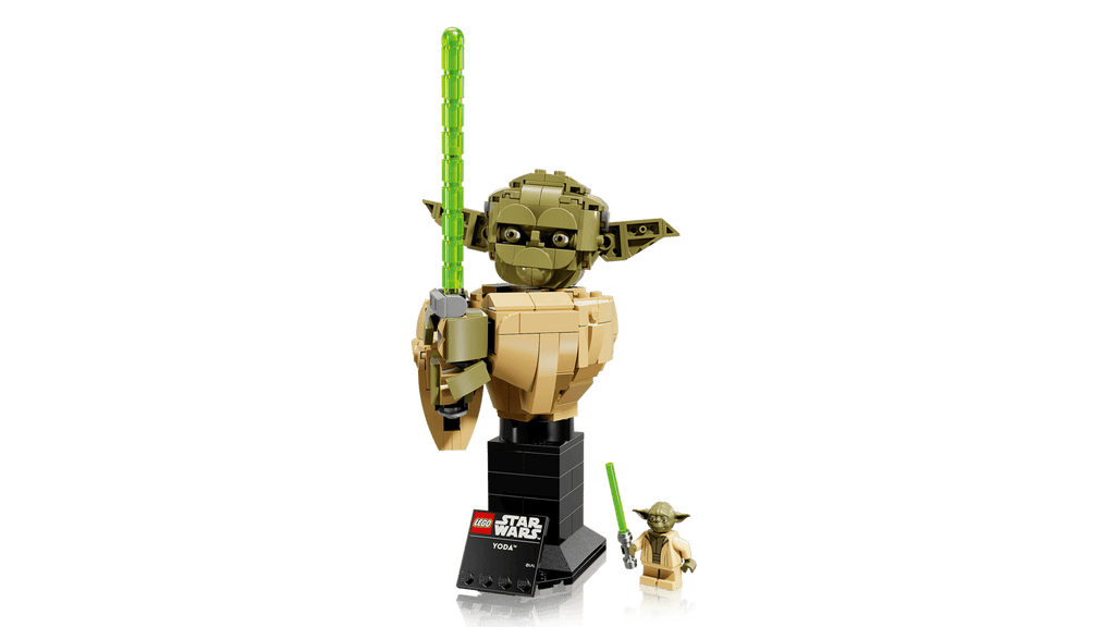 LEGO Star Wars Yoda Bust 75438 detail view
