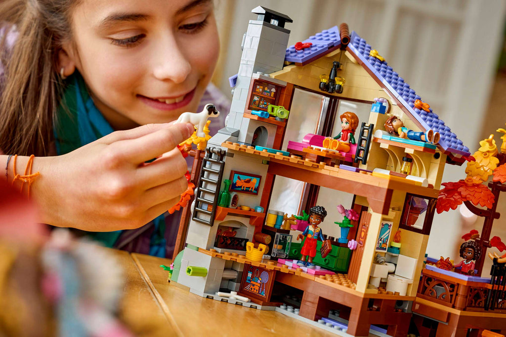LEGO Friends Cozy Fall Forest Cabin 42705 play scene