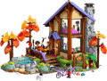 LEGO Friends Cozy Fall Forest Cabin 42705 built model