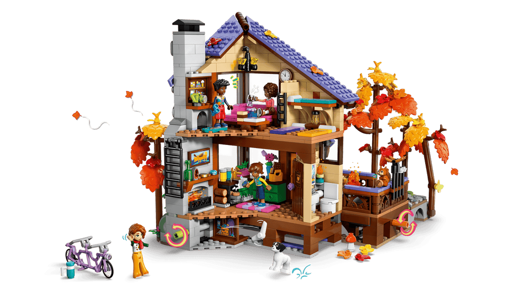 LEGO Friends Cozy Fall Forest Cabin 42705 detail view