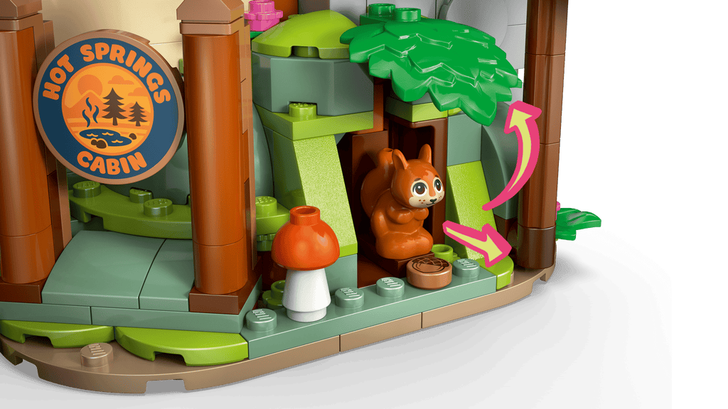 LEGO Friends Cozy Fall Forest Cabin 42705 detail view