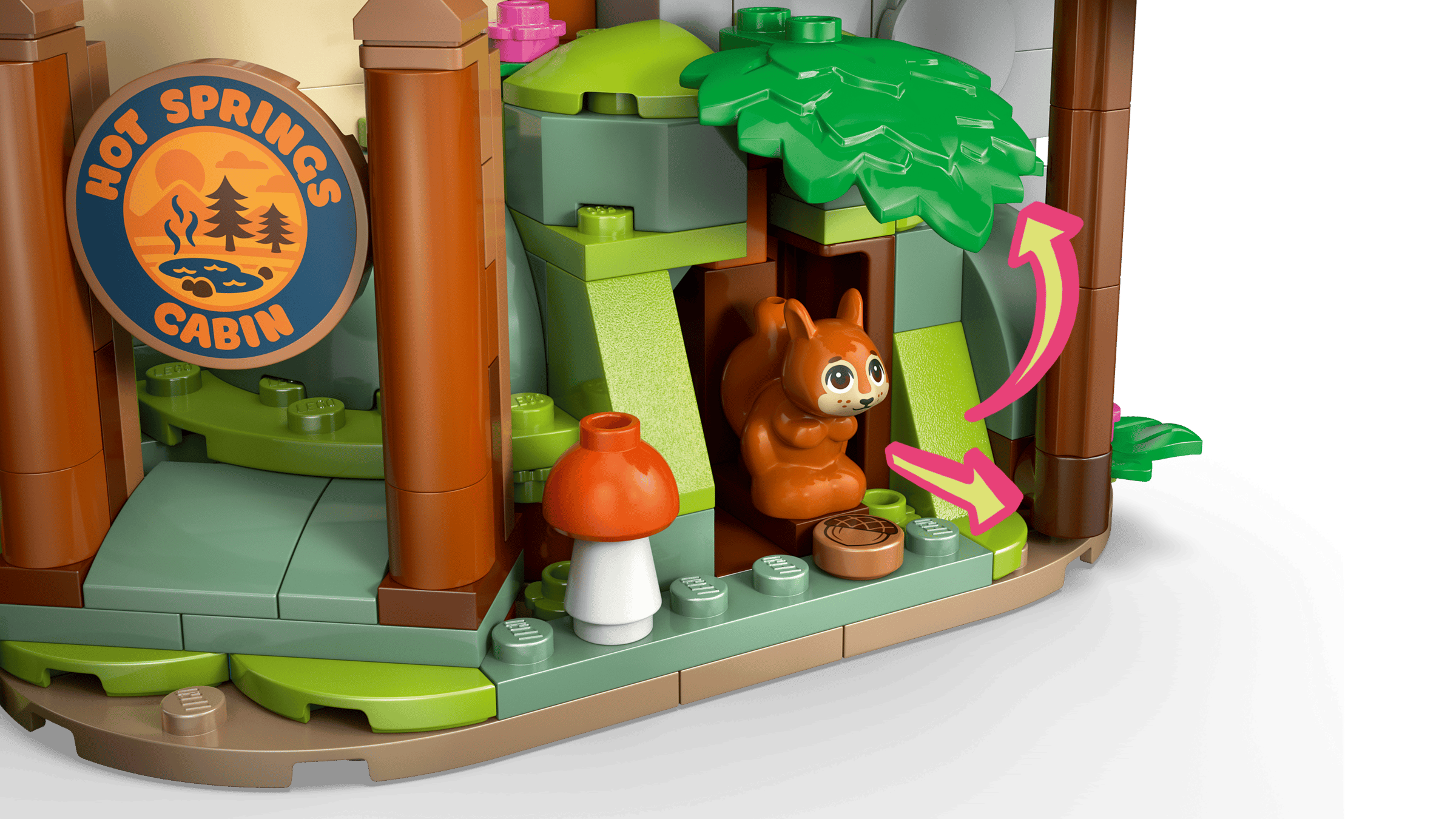 LEGO Friends Cozy Fall Forest Cabin 42705 detail view