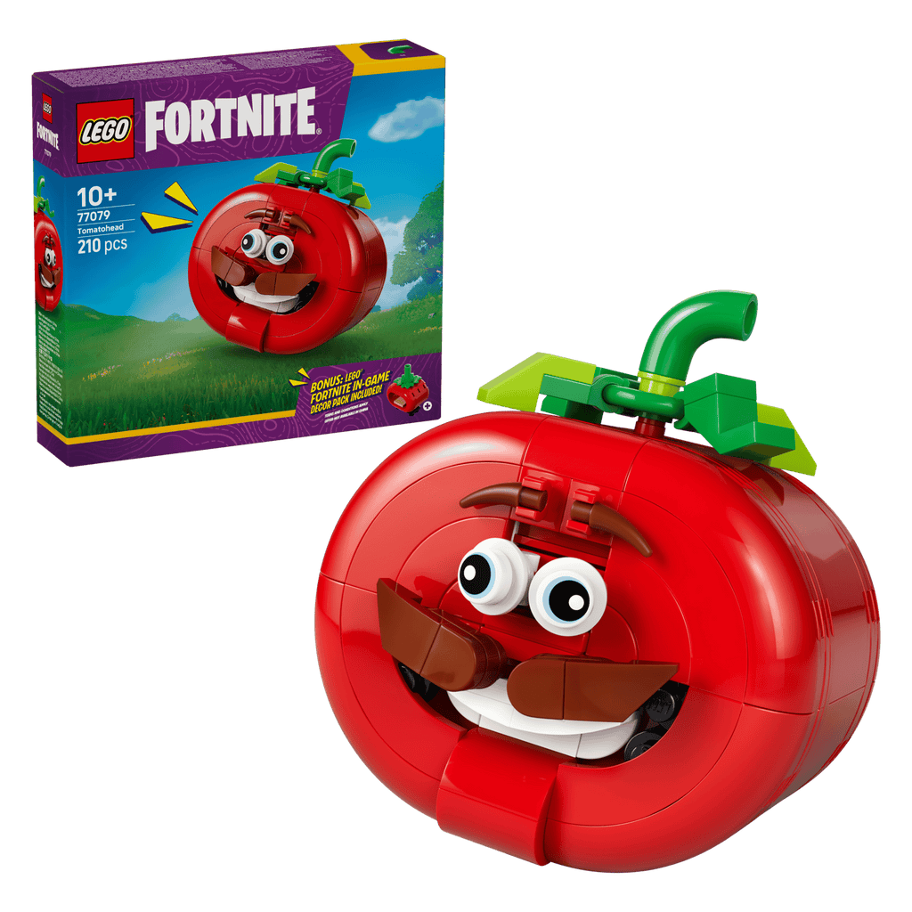 LEGO Fortnite Tomatohead 77079 box and model