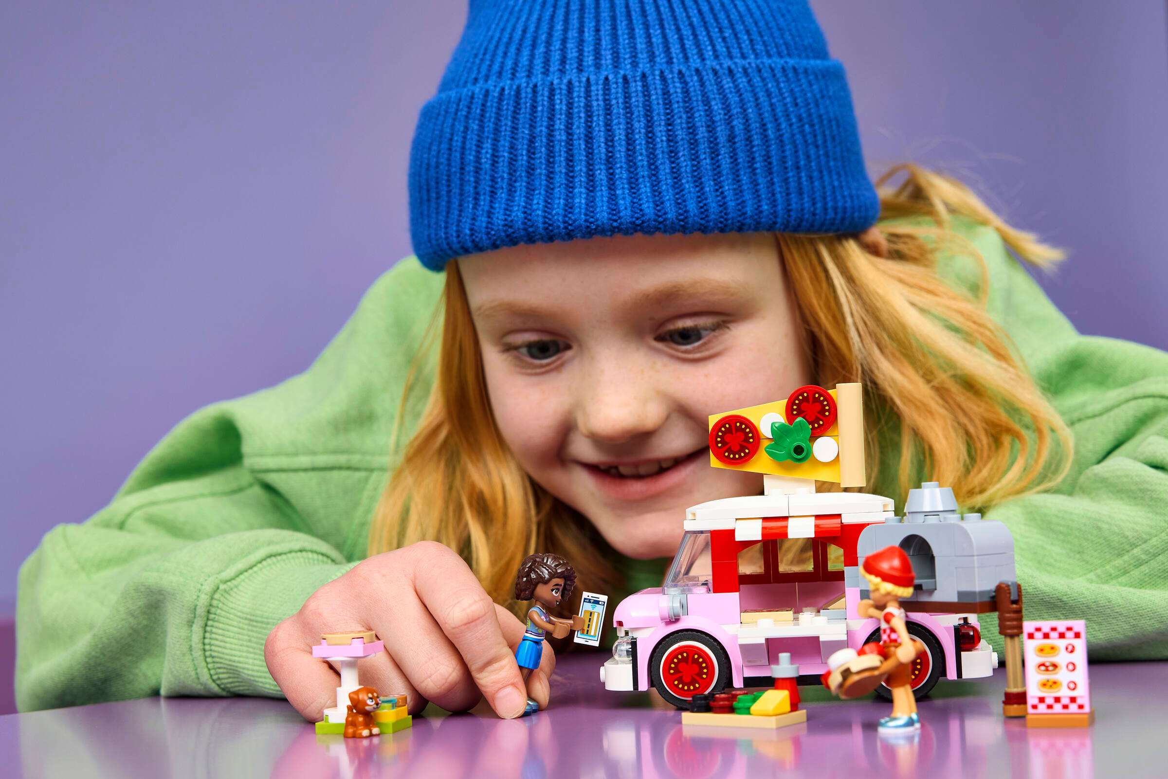 LEGO Friends Pizza Truck 42694 play scene