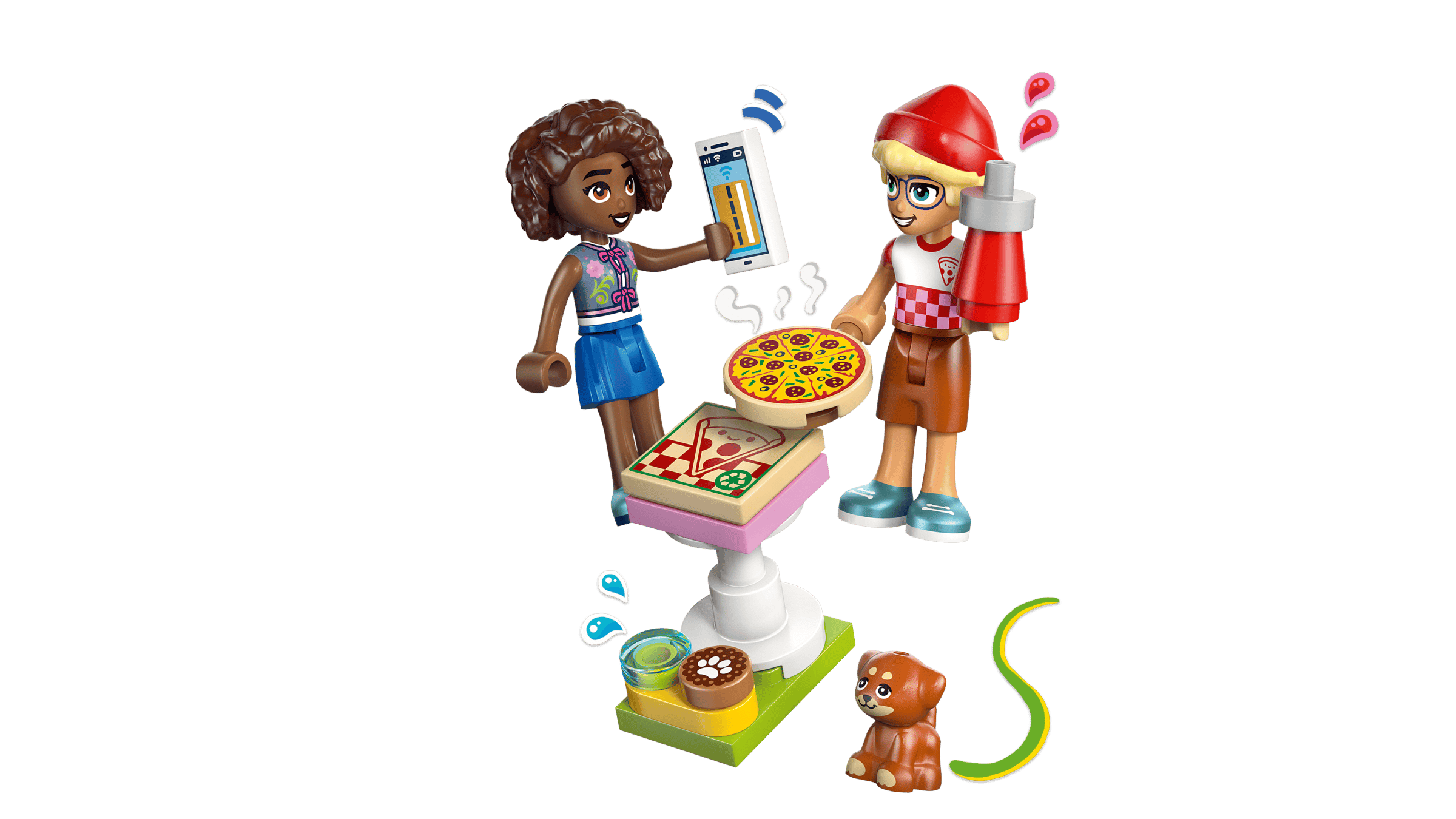 LEGO Friends Pizza Truck 42694 detail view