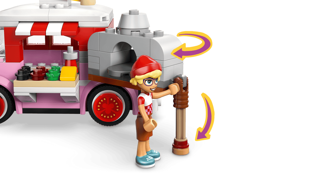 LEGO Friends Pizza Truck 42694 detail view