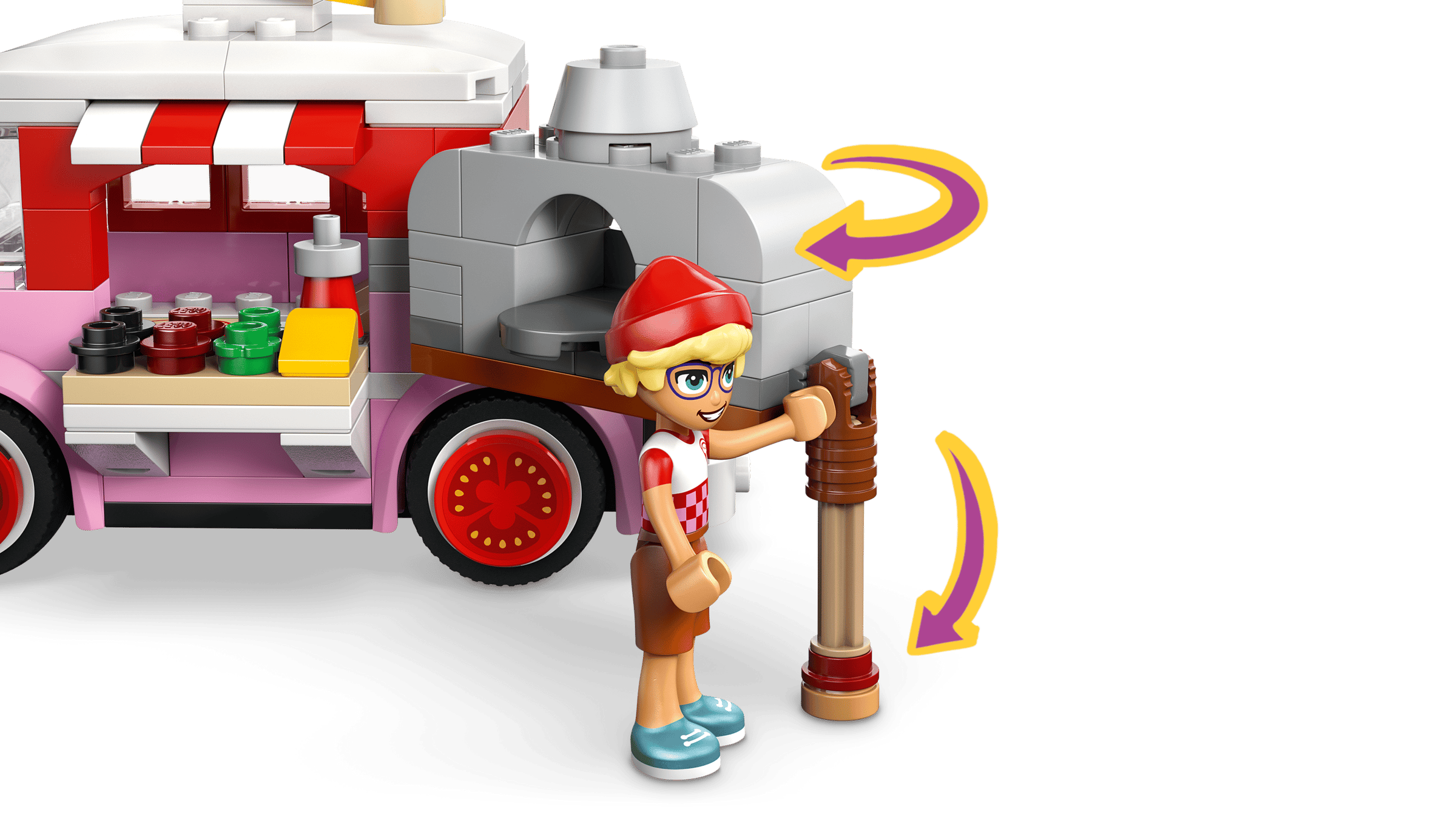 LEGO Friends Pizza Truck 42694 detail view