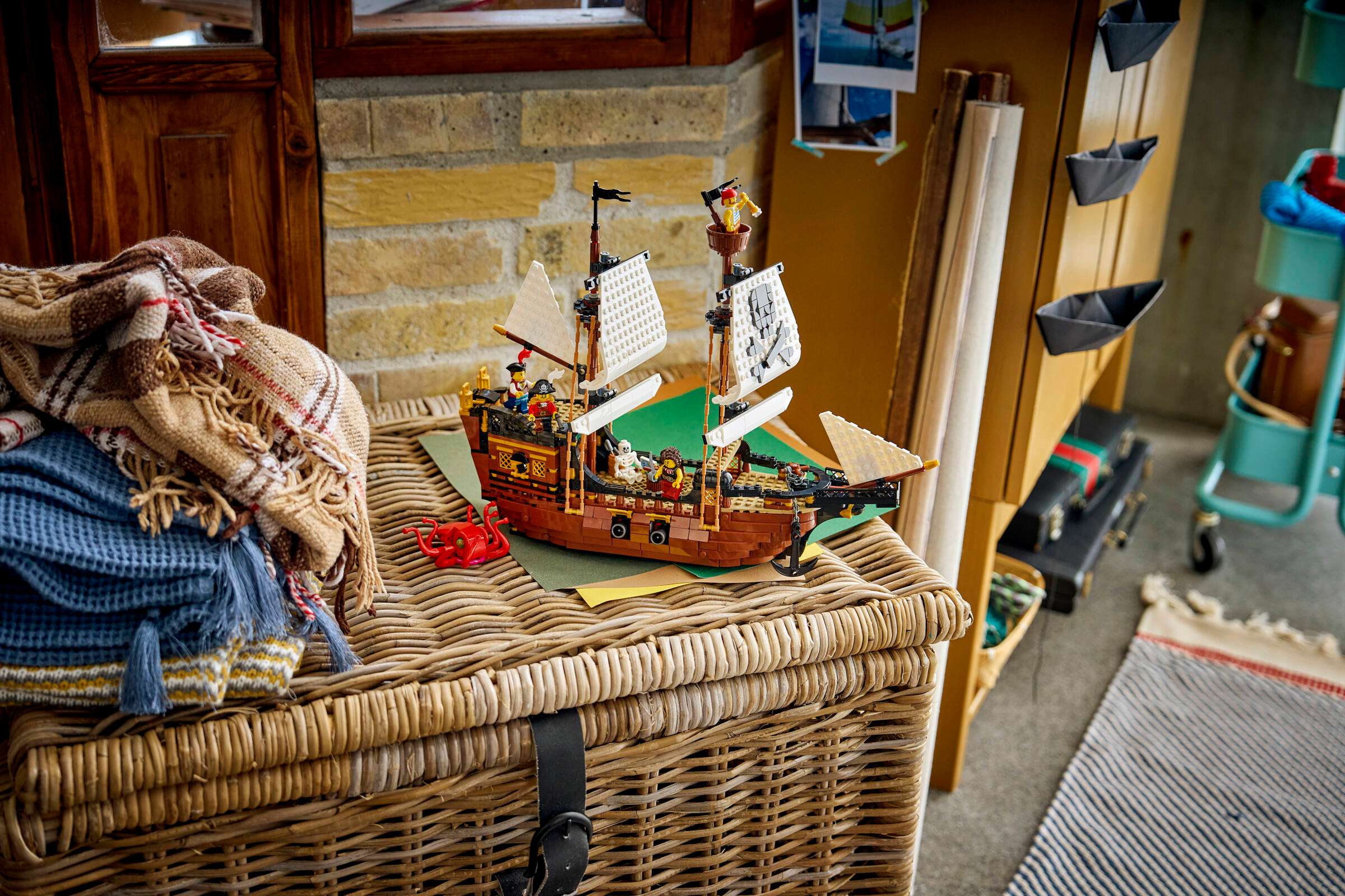 LEGO Creator 3-in-1 Iconic Pirate Ship 31387 on display