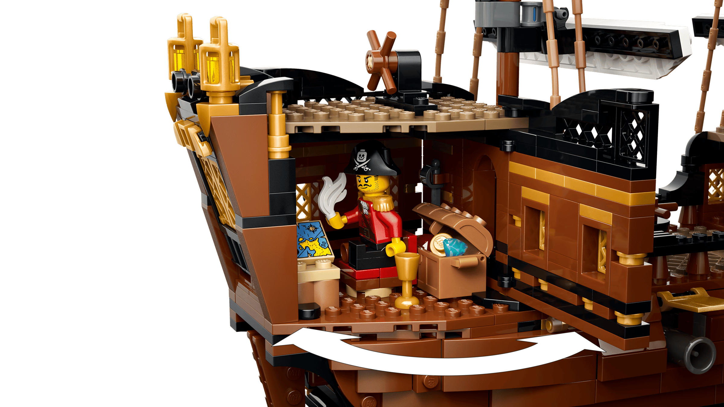 LEGO Creator 3-in-1 Iconic Pirate Ship 31387 detail view
