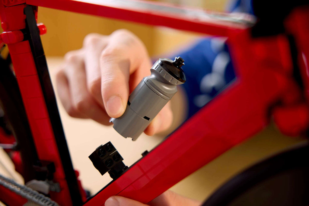 LEGO Icons Road Bike being built