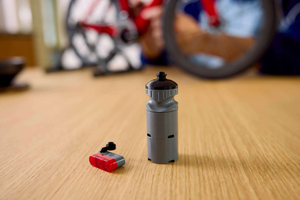 LEGO Icons Road Bike being built